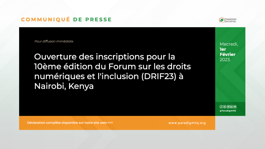 Forum sur les droits et l’inclusion numériques