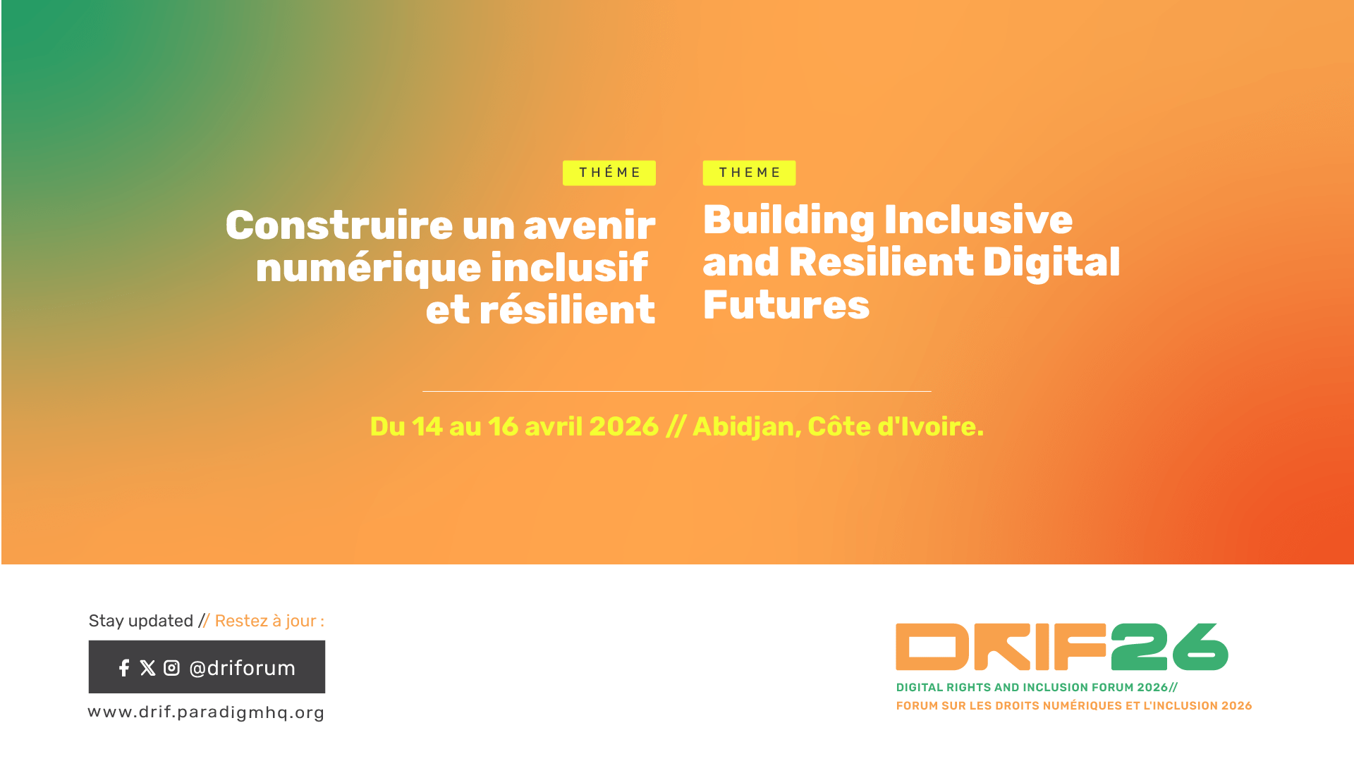 Digital Rights and Inclusion Forum 2026 Banner