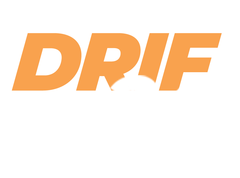 DRIF24 White and Orange logo